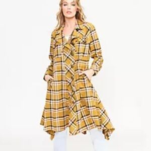 Aratta Coco Plaid Trench Coat
